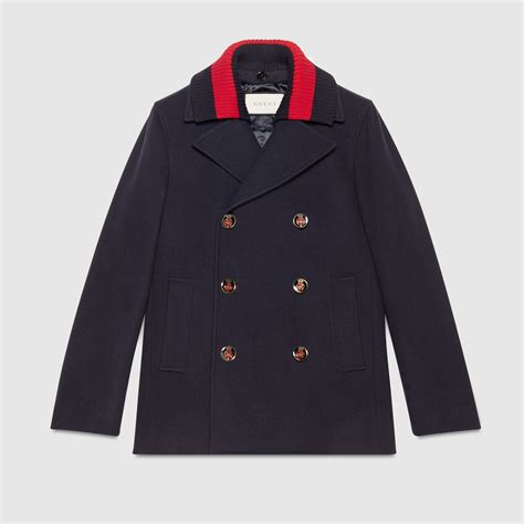 gucci mens peacoat